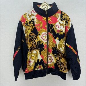 Vintage East‎ West Nautical Baroque Windbreaker Jacket Medium 90s Streetwear